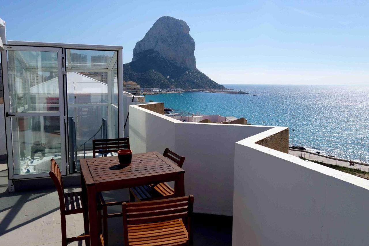 Atico Calpe Primera Linea De Playa Eksteriør bilde